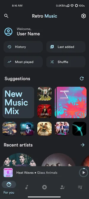 Metro  A music player for Android